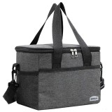 Geanta Termoizolanta Gri 33x25x27cm, 22L, BRIVILAS Ro Group - Picnic, Camping, Pescuit, Calatorii