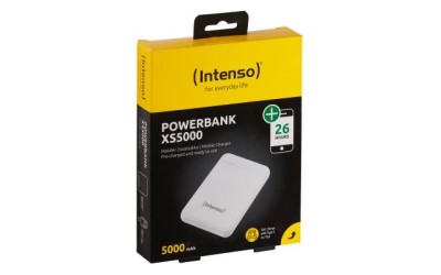 Baterie externa Intenso XS5000, power bank, Fast Charge USB-A to Type-C, 2.1A, Alb, 5000 mAh foto