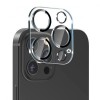 Folie sticla pentru camera apple iphone 14 pro / 14 pro max, transparent cu margini negre, Flippy
