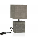 Lampa de masa Cubo, Versa, &Oslash; 13 x 32 cm, 1 x E14, 40W, ceramica, gri