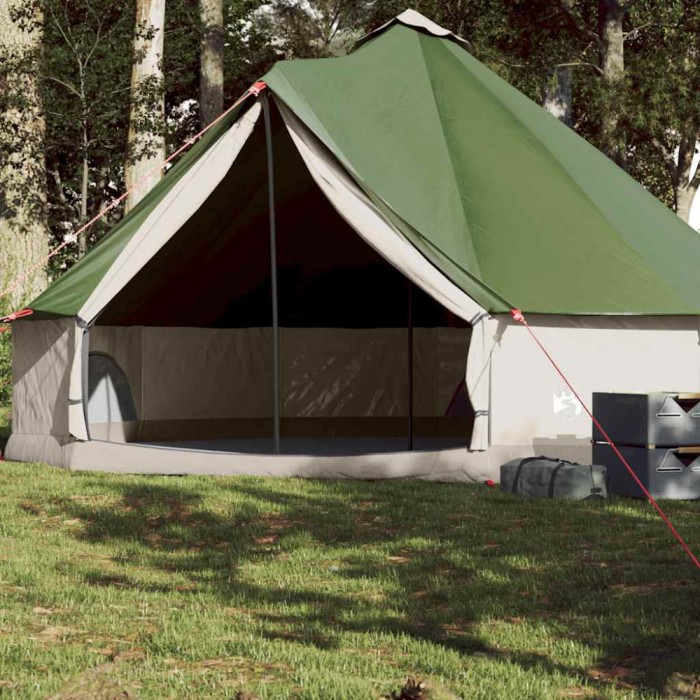 Gossi cort de familie tipi pentru 8 persoane, verde, impermeabil