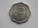 10 PAISE 1989 INDIA-XF