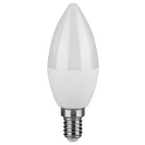 Bec LED V-Tac E14 C37 4.5W 470lm 3000K Alb Cald, Economic, SMD - Echivalent 40W