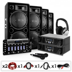 Electronic-Star Bass First Pro, DJ PA set, 2 x amplificator, 4 x difuzor, mixer, 4 x 500 W foto
