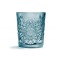 Pahar din sticla model Hobstar, 350 ml - albastru