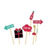Set 12 Accesorii pentru Petrecere, Cyrax, Props pentru Photo Corner, Tematica Iubire, Multicolor