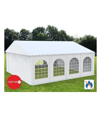 Cort Evenimente Professional XXL, PVC ignifug alb, 8x8 m - Corturi24 foto