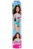 Barbie Beach Black Hair Doll Wearing Tropical Blue Swimsuit (hpv22)