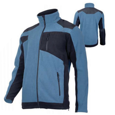 Jacheta Polar cu intaritura, 3 buzunare, talie ajustabila, anti-scamosare, marime 3XL, Albastru/Negru foto