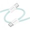 Hoco (X104) Cablu Date si Incarcare, USB-C, PD60W, QC3.0, Brodat, 1m, Albastru