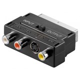 Adaptor Euroscart la RCA/S-VIDEO+ switch IN/OUT, KJSA-01