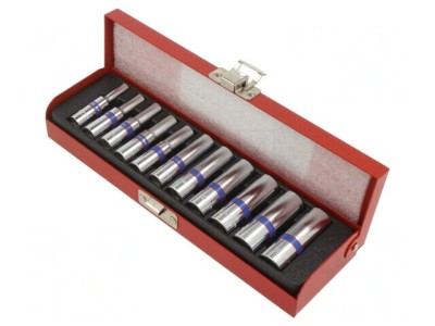 Set Chei Tubulare 11 Buc 1/4 Inch 6 Puncte foto