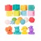 Set jucarii senzoriale, animale, bile, cuburi, 20 elemente, MalPlay 108811