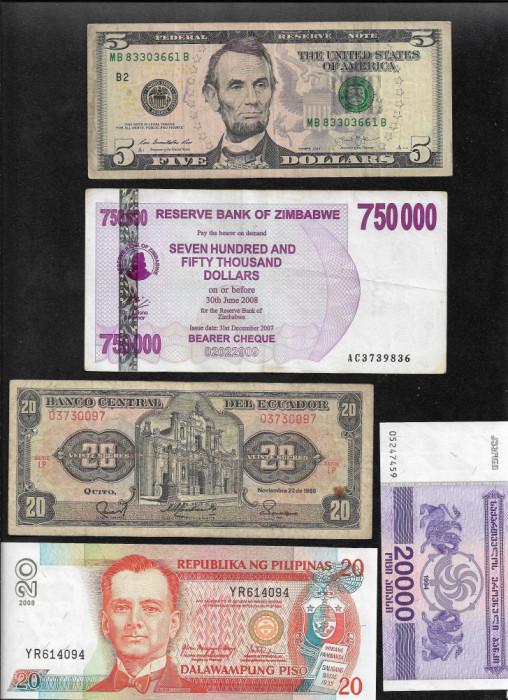Set #60 15 bancnote de colectie (cele din imagini)