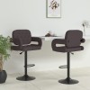 VidaXL Scaune de bar, 2 buc., gri taupe, material textil