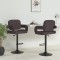 vidaXL Scaune de bar, 2 buc., gri taupe, material textil
