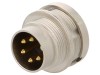 Conector M16 Soclu 5 Pini IP68 Lumberg Curent 5A Tensiune 0.25kV Montare Panou Lipire