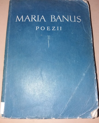MARIA BANUS POEZII 1958 PRINCEPS !!!! foto