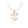 Bohemia - Colier personalizat bile argint 925 placat cu aur roz cu pandantiv Fulg