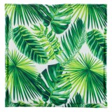 Pernă pentru scaun de exterior, rezistentă la apă, model frunze tropicale, 41x41 cm, CMCLASS