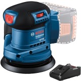 Bosch GEX 185-LI + GAL 18V-40 - Slefuitor cu excentric fara acumulatori Li-Ion 18 V - Ah 125 mm + Incarcator acumulatori