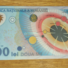 Romania - bancnota de colectie - 2000 lei 1999 - eclipsa - UNC / necirculata