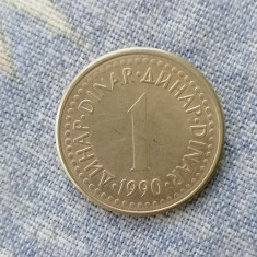 MONEDA 1 DINAR 1990 . IUGOSLAVIA