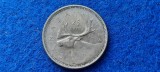 CANADA 25 CENTS 1964, America de Nord, Argint