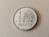 Spania - 1 peseta (1989) - regele Juan Carlos I - monedă s056