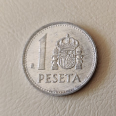 Spania - 1 peseta (1989) - regele Juan Carlos I - monedă s056