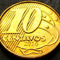 Moneda 10 CENTAVOS - BRAZILIA, anul 2016 * cod 5219 = A.UNC