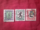 Serie mica Elvetia 1925 Pro Juventute - Embleme , 3 valori (din 4 val. in serie ) stampilate
