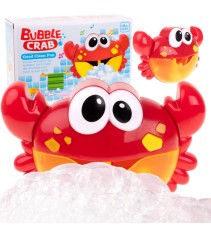 Jucarie de baie cu generator de spuma in forma de crab, cu muzica si bule