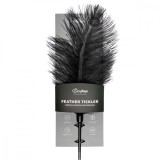 Tickler negru Easytoys pene de strut 48 cm, accesoriu erotice preludiu