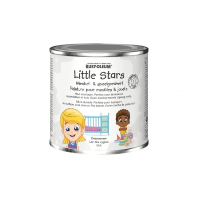 Vopsea mobilier si jucarii, Rust-Oleum, Little Stars, Swan Lake, Alb, 250 ml foto