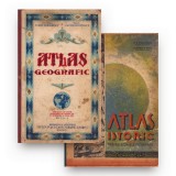 Atlas istoric pentru școlile secundare + Atlas geografic, istoric și statistic