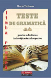 Cumpara ieftin Teste de gramatică pentru admiterea &icirc;n &icirc;nvățăm&acirc;ntul superior - Paperback brosat - Maria Țicleanu - Hoffman