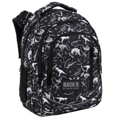 Ghiozdan ergonomic de copii pentru scoala, BackUP, 4 compartimente, model Dinozauri PLB4R114