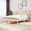 Cadru de pat dublu, 135x190 cm, lemn masiv de pin GartenMobel Dekor, vidaXL