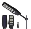 Lampa Stradala Solara 300W, 600 LED, 15 Casete, Panou Solar, Telecomanda, Baterie 24000mAh, 4 Moduri, ABS, 750x300mm