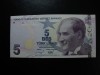 TURCIA 5 LIRE UNC