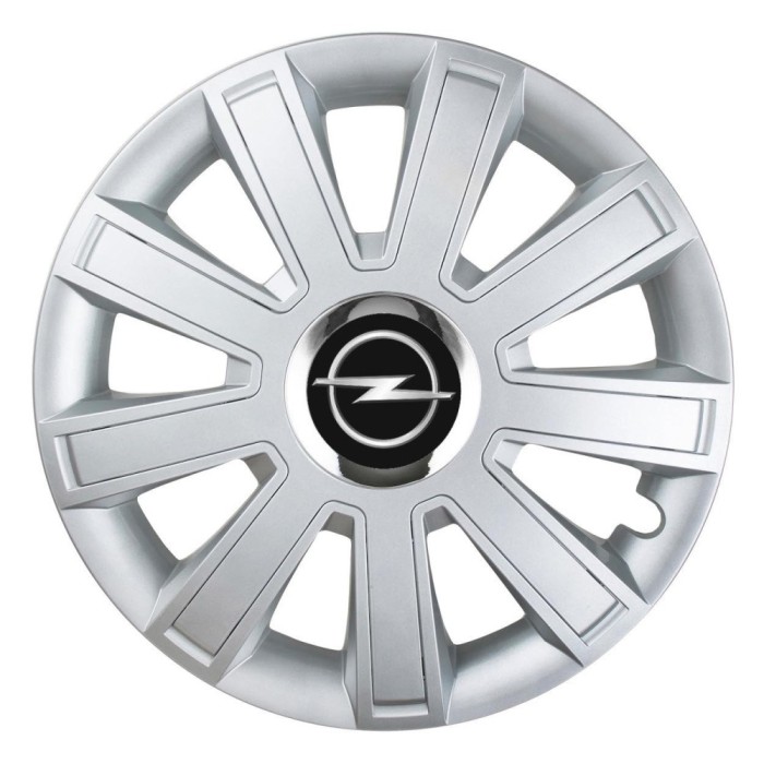 Set 4 Capace Roti, potrivite jantelor de R15, pentru Opel, model flash cromat