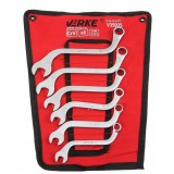 Set chei inelare de tip S, 10-19mm, 6 piese, crom-vanadiu, Verke