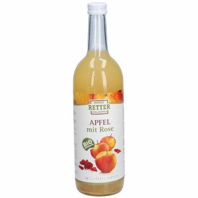 Suc de mere cu trandafir, bio, 750ml, Retter foto
