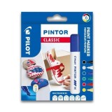 Set markere cu vopsea Pilot Pintor Clasic M diverse culori 1.4mm Set mix 6 culori Pilot Pintor Clasic M