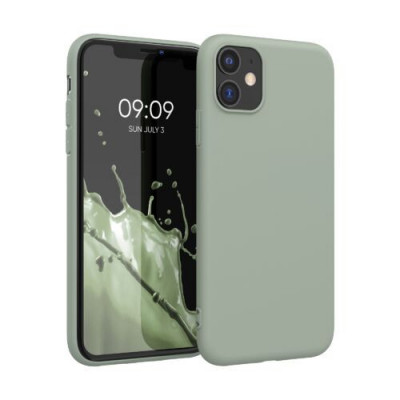 Husa pentru Apple iPhone 11, Silicon, Verde, 49787.172 foto