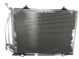 Condensator climatizare Mercedes Clasa C (W202, S202), 09.1997-03.2001, motor 2.2 CDI, 92 kw diesel, cutie manuala, C220 CDI;, full aluminiu brazat,