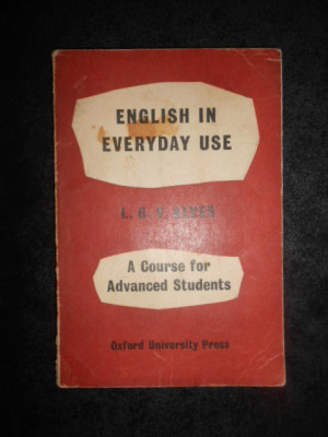 L. G. V. ALVES - ENGLISH IN EVERYDAY USE. A COURSE FOR ADVANCED STUDENTS foto