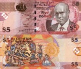 BAHAMAS 5 dollars 2013 UNC!!!
