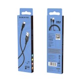 Cumpara ieftin Cablu Date si Incarcare USB la USB Type-C Borofone BX20 Enjoy, 1 m, 2A, Negru